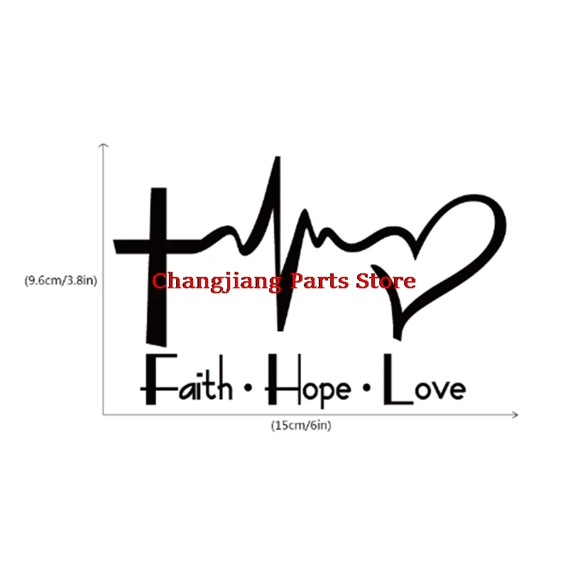 Вера Надежда Любовь Виниловая пленка для оклеивания автомобилей Стикеры