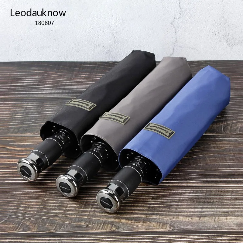 2020 Leodauknow самооткрывающаяся и самозакрывающаяся кожаная ручка автоматическая