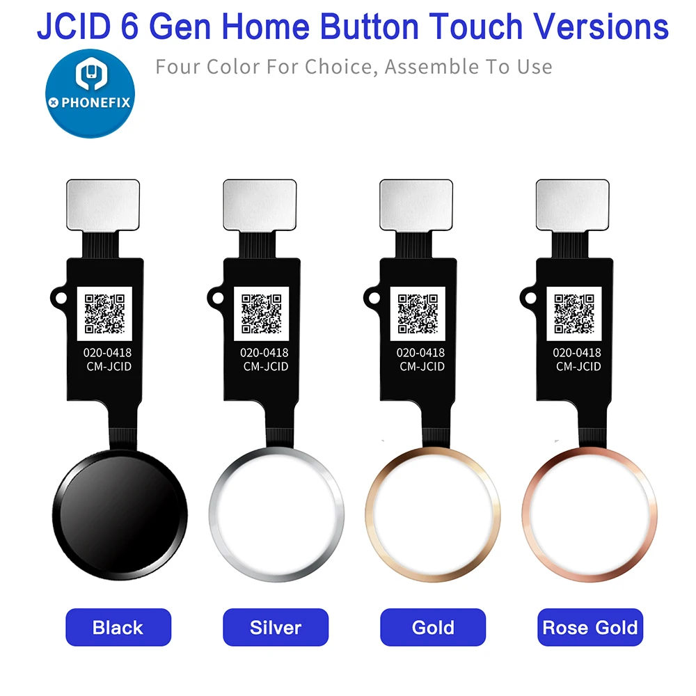 JC Home Button JCID 6th 3D Universal Touch Fingerprint Flex Cable for iPhone 7 7P 8 8P Menu Keypad Home Return Button  Key Back images - 6
