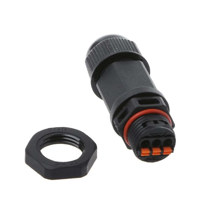 IP68 Водонепроницаемый Электрический винт разъем розетка провода адаптер 2 Pin 3