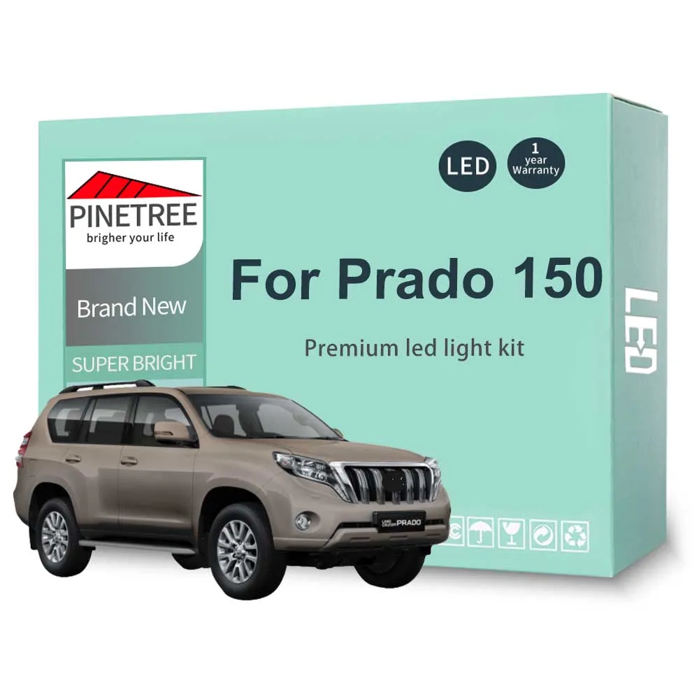 Аксессуары для Toyota Land Cruiser Prado 150 2010-2020 светодиодные лампы Canbus без ошибок 18 шт. |