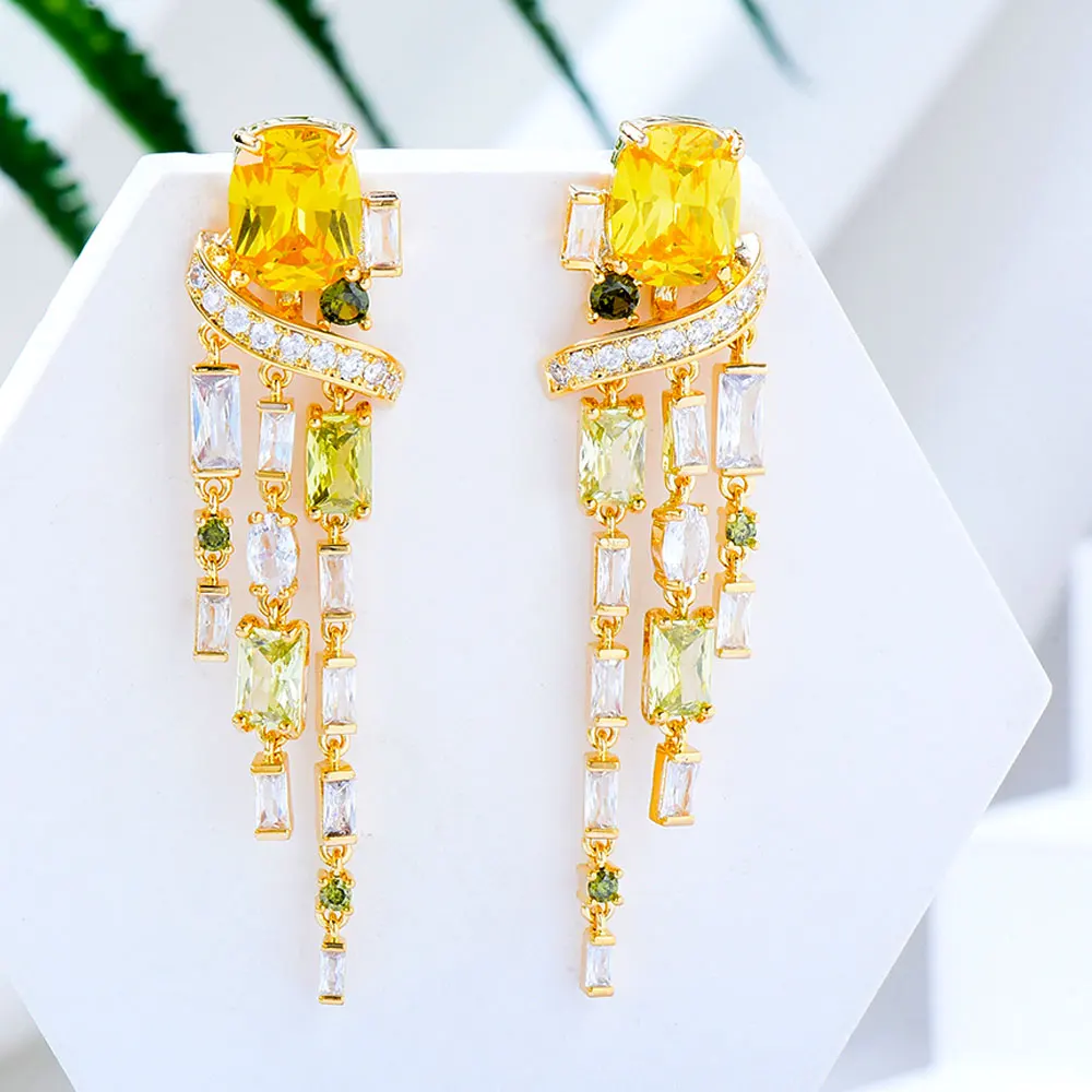 GODKI новые модные серьги-капли для женщин свадебная вечеринка индийские свадебные