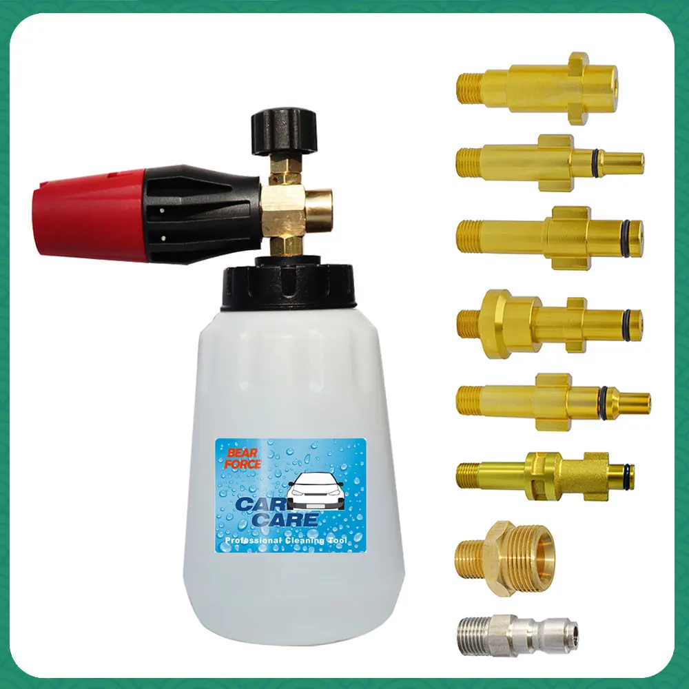 

Pressure Washer Foam Cannon Car Washer Snow Foam Lance Car Clean Soap Foam Wash for Karcher Interskol Huter Stihl Parkside