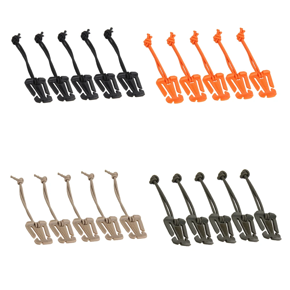 

5pcs/lot Molle Backpack Carabiner EDC Tool Elastic Rope Webbing Fix Buckle