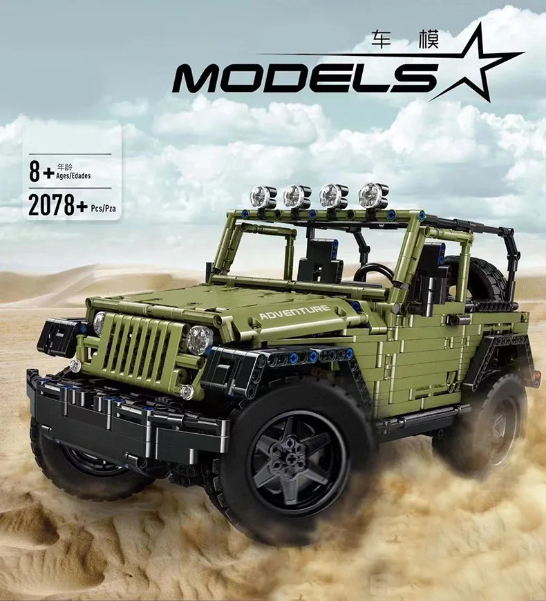 Плесень King Technics 13124 Rc строительные блоки suzuki samurai MOC Jeeps Wrangler Adventure Off модель