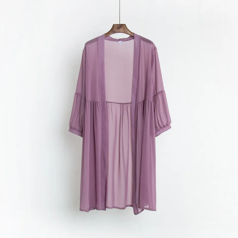 2019 летний осенний женский кардиган средней длины повседневный свободный