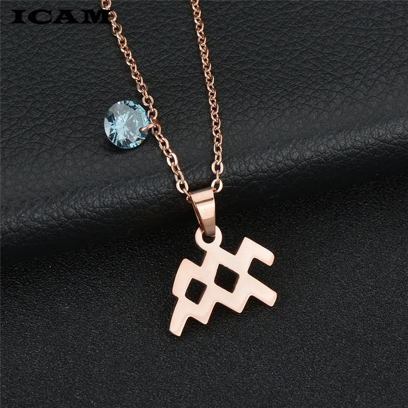 ICAM подарки распродажа знаков зодиака 12 подвеска созвездия Стразы Женская