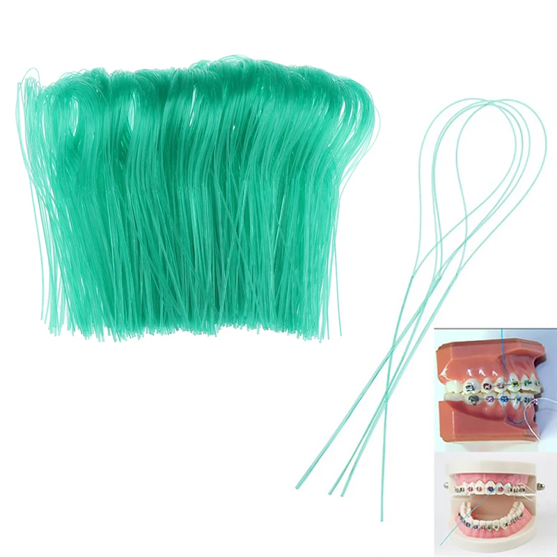 

1000pcs Dental Floss Threaders Tooth Floss Holders Orthodontic Clean Toothpick