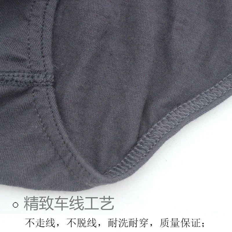 6pcs/Lot High waist 6XL 5XL 100%Cotton Men Birefs Mid Waist Triangle  Comfortable Underwear Men Breathable Shorts Men Briefs