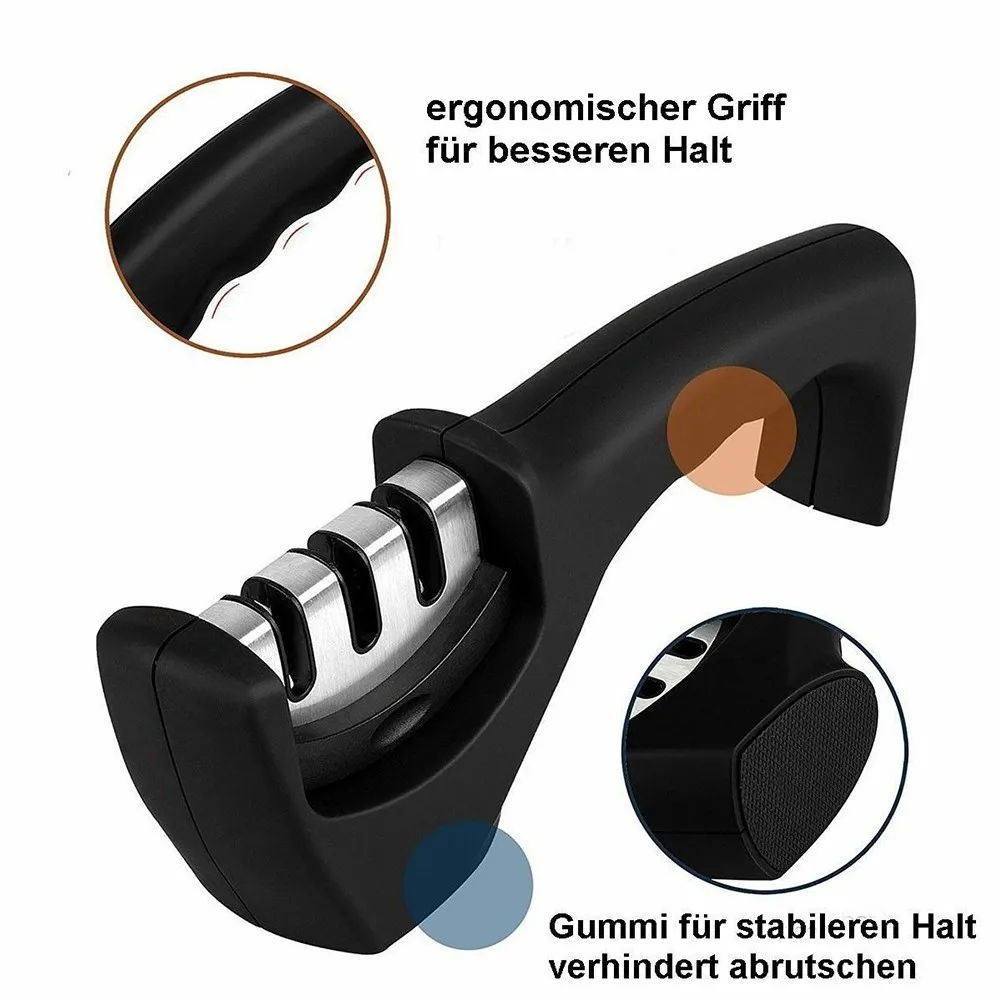 3-прорезы для ручки точилка с противоскользящим резиновым покрытием стальных и