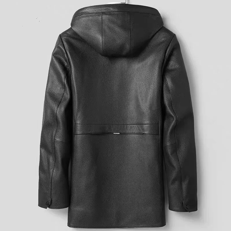 Pudi MT931 новые модные мужские куртки и пальто короткие с капюшоном из настоящей овечьей шерсти жакеты из овечьей кожи Верхняя одежда из натуральной кожи