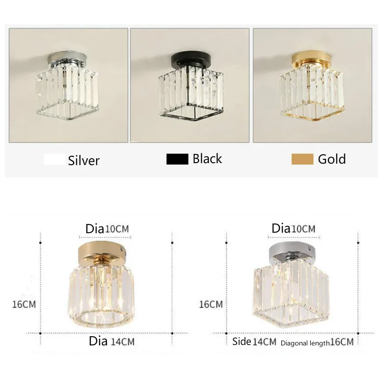 Современный светодиодный потолочный светильник с кристаллами для прихожей, коридора и галереи, лампа E14, скандинавский стиль, промышленный люстра, домашний декор, освещение.