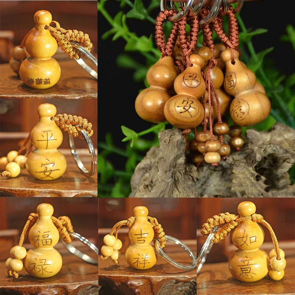 

1 шт. брелок в виде тыквы, красное дерево, Китайская традиционная Подвеска для автомобиля, аксессуары для украшения интерьера автомобиля