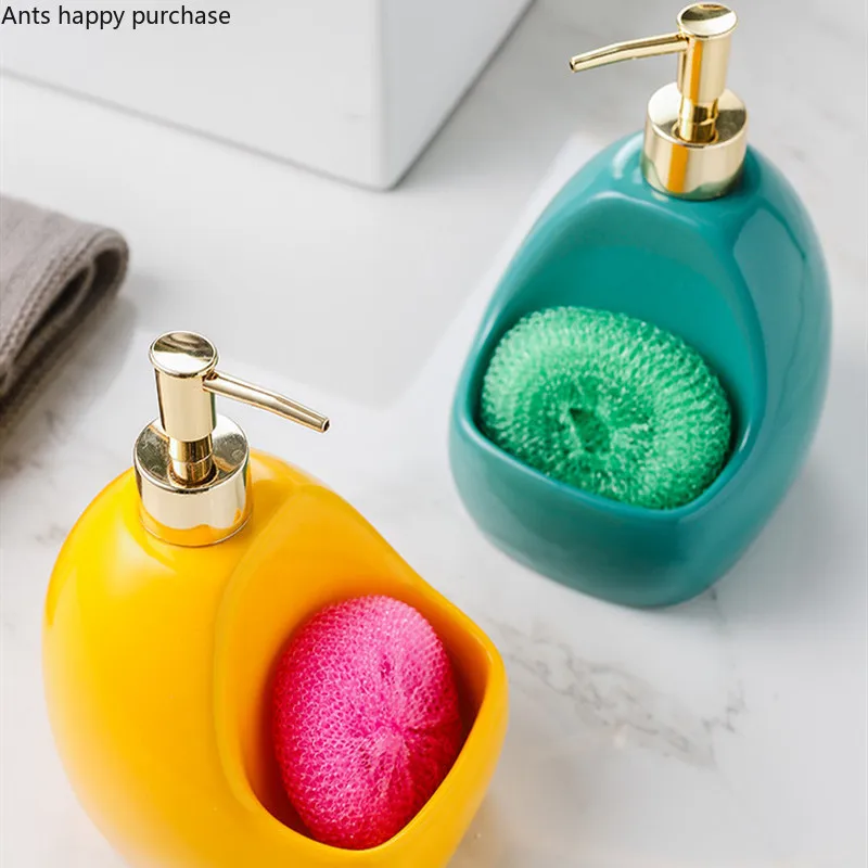 

Ceramic Lotion Bottle Soap Dispenser Hand Sanitizer Bottle Home Bathroom Supplies Soap Dish Shampoo Bottle Dual Purpose Bottles