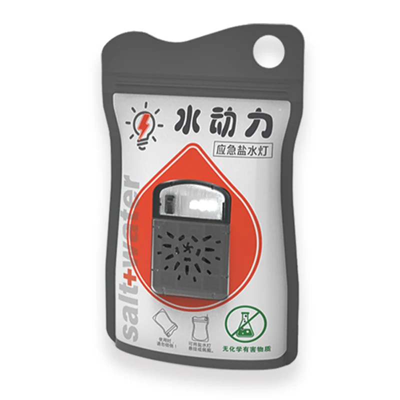 

Portable Salt Water Powered Lamp No Battery Needed Reusable Eco-friendly Outdoor Emergency Light for Camping Cycling PSE