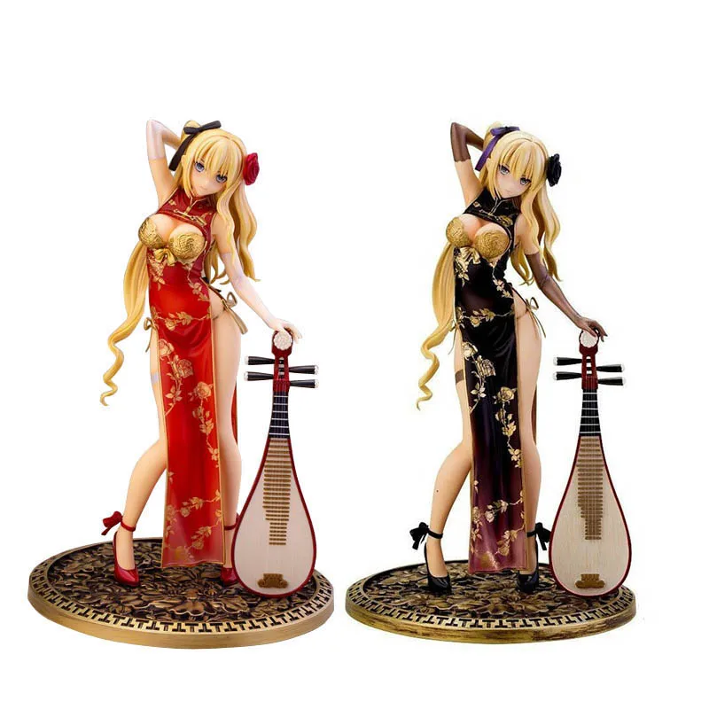 

AlphaMax SKYTUBE Fantasy Golden Lotus Cheongsam Plum Golden Vase Bottle PVC Action Figure Anime Figure Toy Collectible Doll Gift