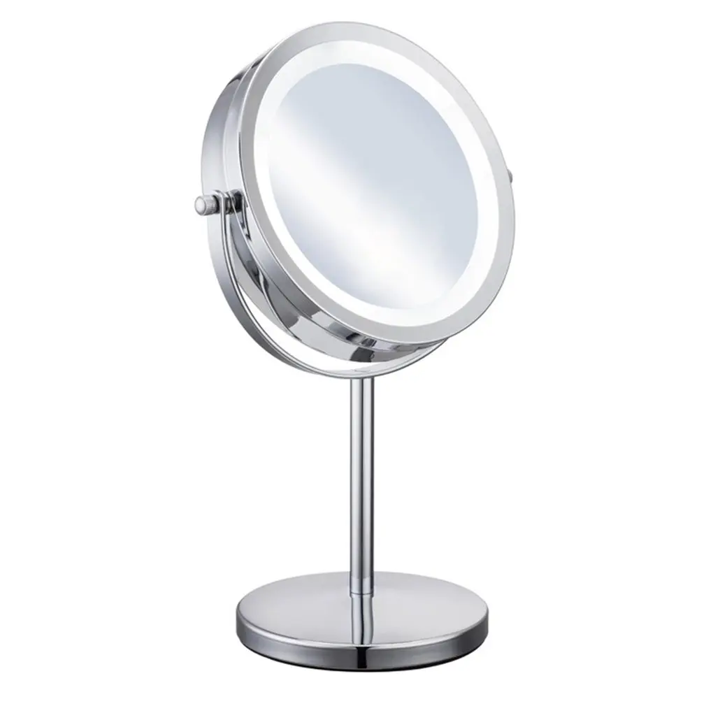 

5X Magnification Facial Makeup Cosmetic Mirror Round LED Light Makeup Mirror 2018 NEW SELLING