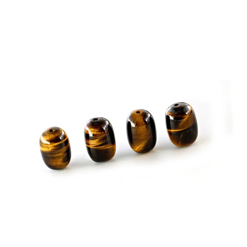 

Natural Yellow Tiger Eyes Stone Cylinder Beads Auspicious Ruyi Invites Fortune and Treasure Beast Dropshipping Jewelry Gift