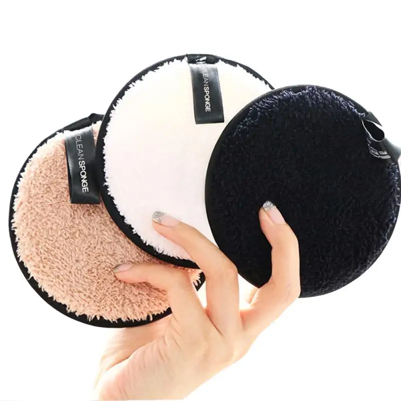 

3/1PC Lazy Special Cleansing Powder Puff Eye And Face Deep Clean Fiber Cleansing Cotton Removable Cotton Pad Light Water-savin