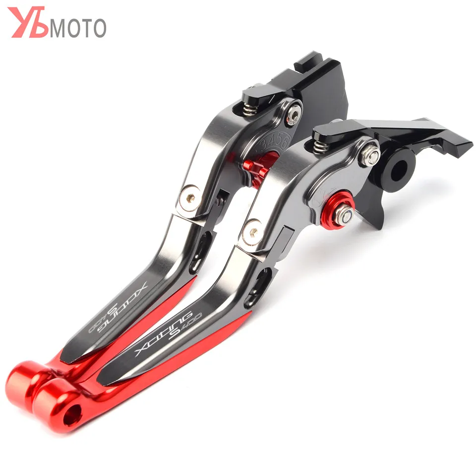 Top brand Motorcycle CNC Accessories Ajustable Clutch Brake Levers For KYMCO XCITINGS400 XCITING S 400 2017 2018 2019 with logo |