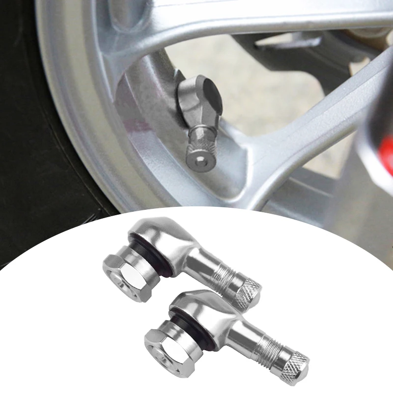 

90 Degree High Quality CNC Aluminum Motorcycle Valve Stems Tire 10mm Pair 11.3mm Rim Wheel Aluminum
