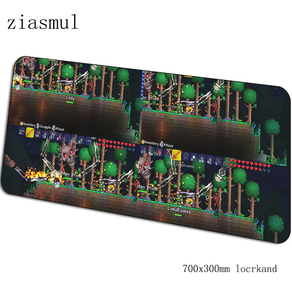 terraria mouse pad 70x30cm gaming mousepad Boy Gift office notbook desk mat cool Kawaii padmouse games pc gamer mats - Цвет: pattern 1