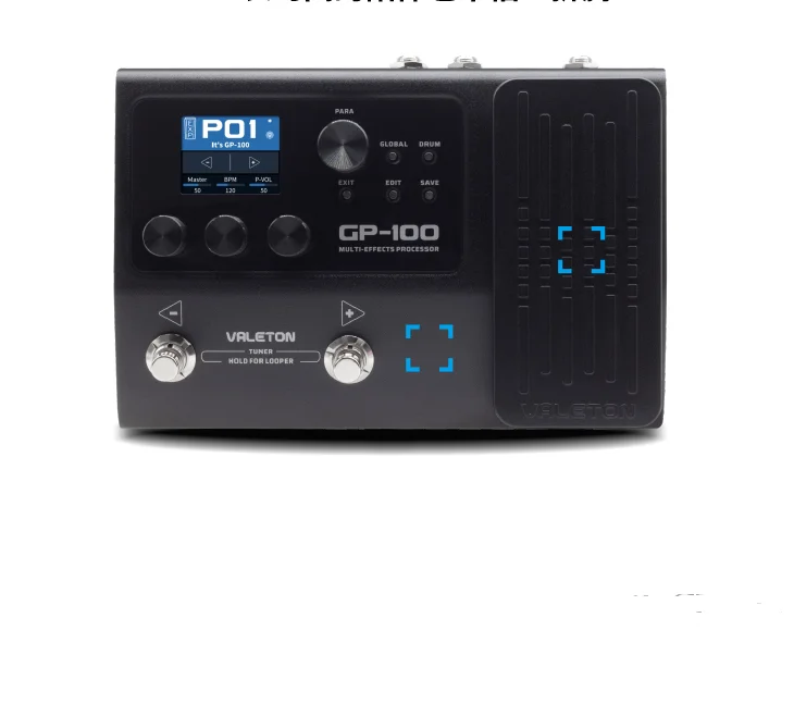 

Модель VALETON/GP-100-ambut ультракомпактный Многофункциональный процессор Loop/барабанная гитара с педалью 140