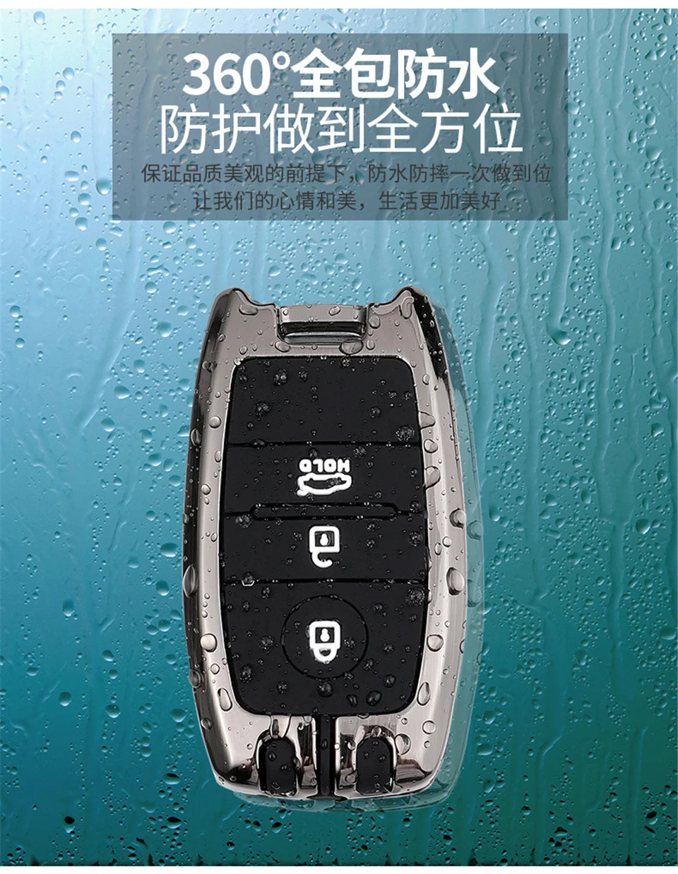 Portachiavi auto per kia sportage 2019 rio 3 ceed sorento picanto cerato soul optima 4 2011 niro x line stinger forte k7 k5 k3 k2 - H7ef02978202646598b9a46b0bf31a425f