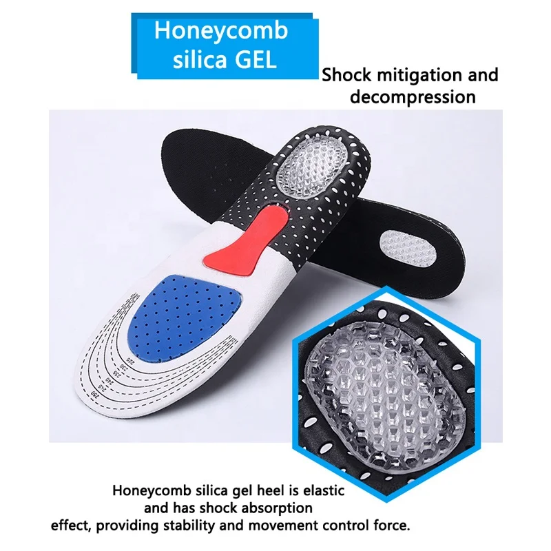 Лидер продаж силиконовая гелевая стелька для обуви из ЭВА амортизирующая обувь