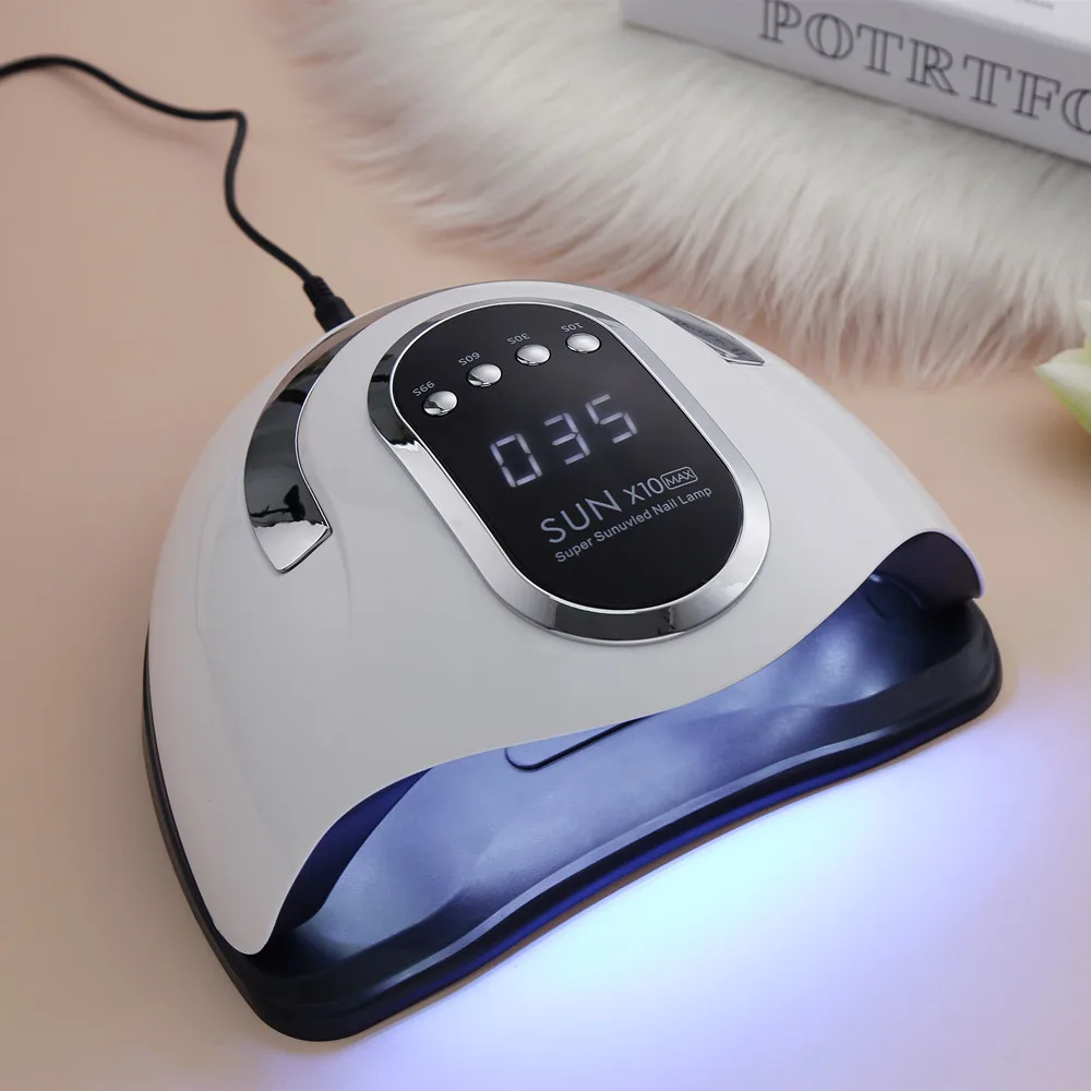 Лампа SUN X10 Max профессиональная для сушки ногтей 132 Вт 66 светодиодный | Красота и