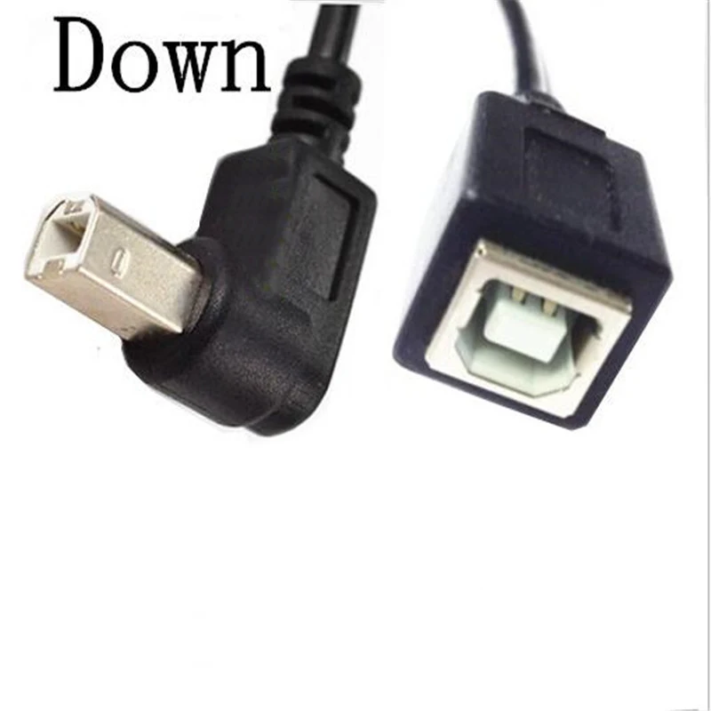 25 см 90 градусов USB 2 0 Тип B папа к Type Женский принтер удлинитель