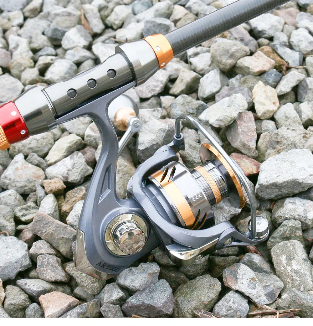 

High Quality Metal Fishing Reel Spinning 5.2:1 Gear Ratio Carp Spinning Reel For Saltwater 13KG Max Drag carretilhas de pesca