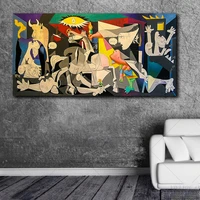 handmade painting picasso guernica vintage classic figure canvas art home wall modular picture for living room home decoration