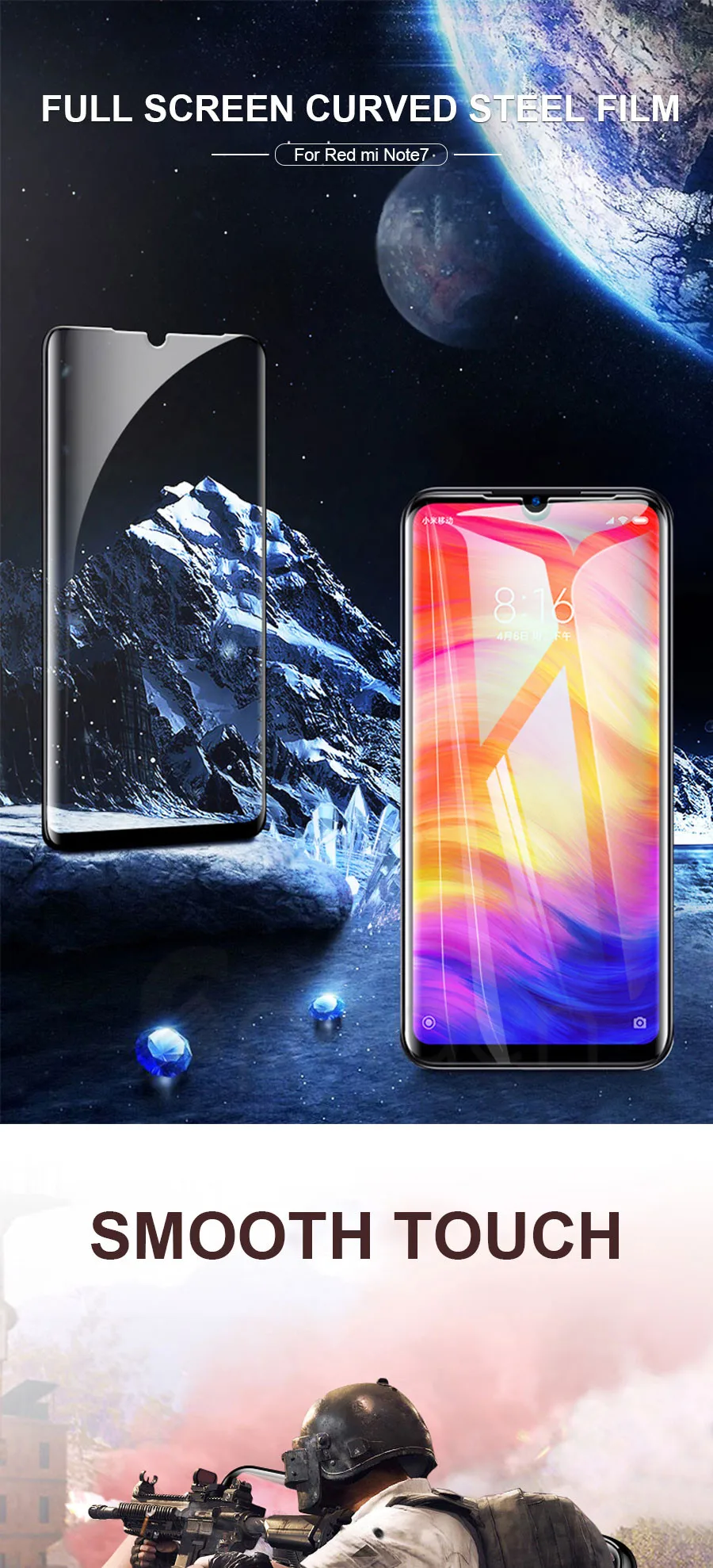 9D закаленное стекло для Xiaomi Redmi 7 7A 6 Pro 6A 5A Redmi 5 Plus 5A S2 K20 Note 7 6 Pro Защитная стеклянная пленка