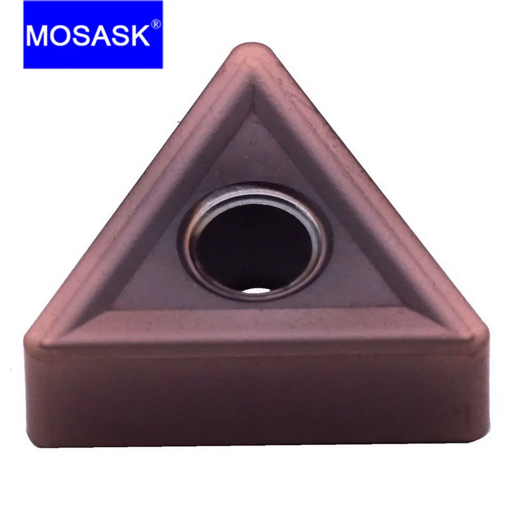 

MOSASK 10PCS TNMG 160404 08 ZM36 Finish Machining Steel CNC Lathe Machining Tools Turning Boring Tungsten Carbide Inserts