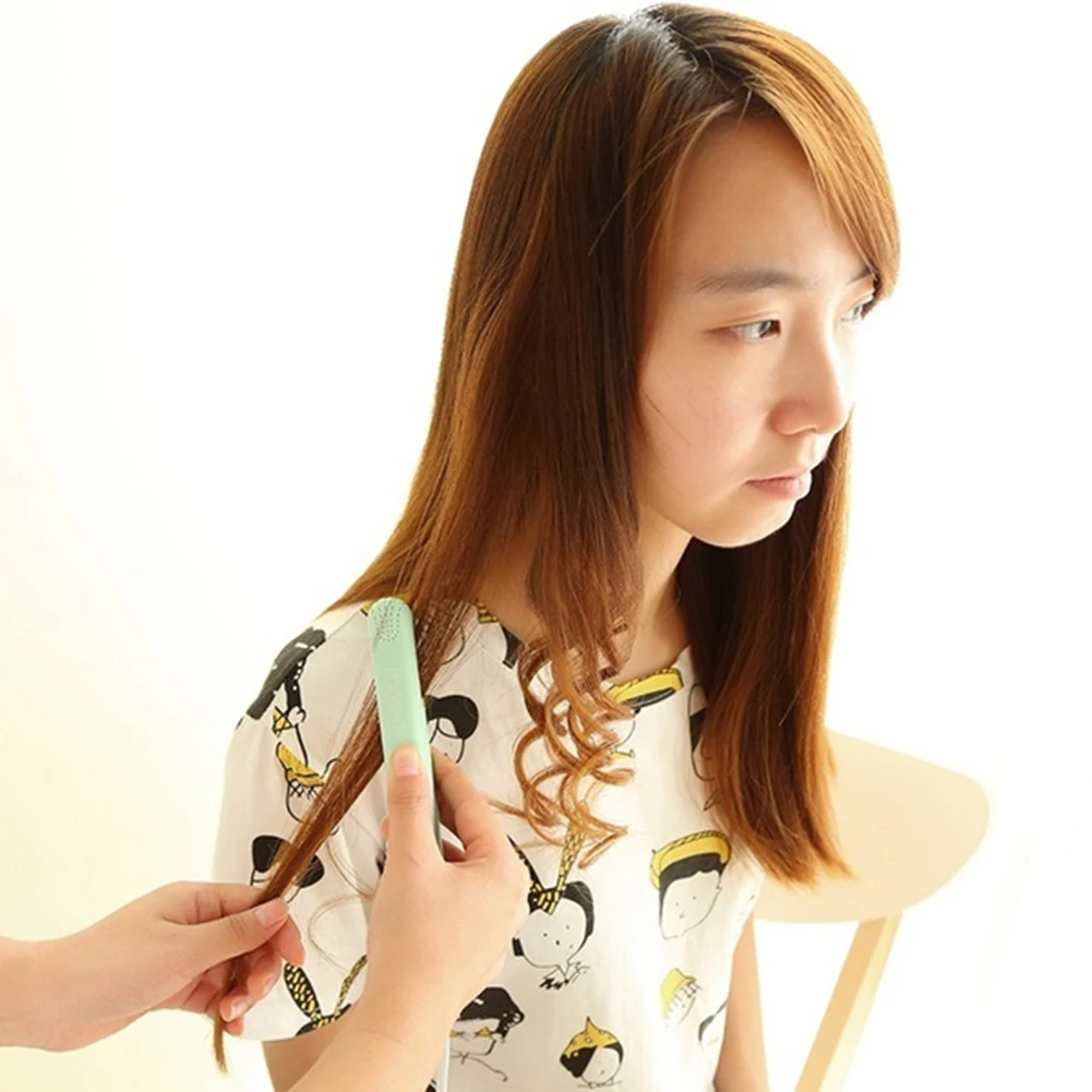 Новый мини Керамический электронный двухцелевой утюжок для завивки волос