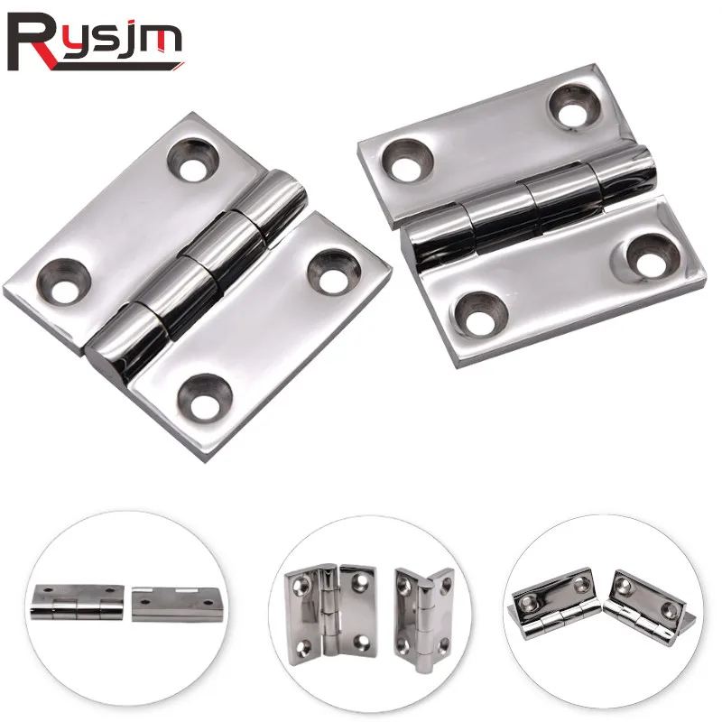 

38x38mm (1.5''x1.5")316 Stainless Steel Polished Heavy Duty Boat Cupboard Door Cabinet Strap Butt Hinge Marine Grade Boat Hinge