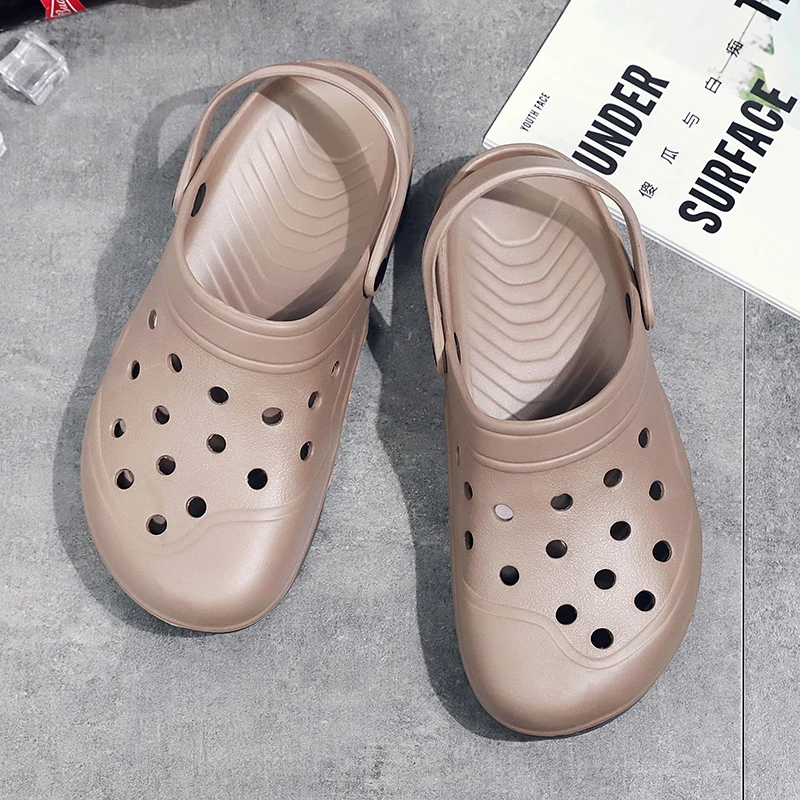 Сандалии желе унисекс уличные пляжные тапочки для воды лоферы с отверстиями сада