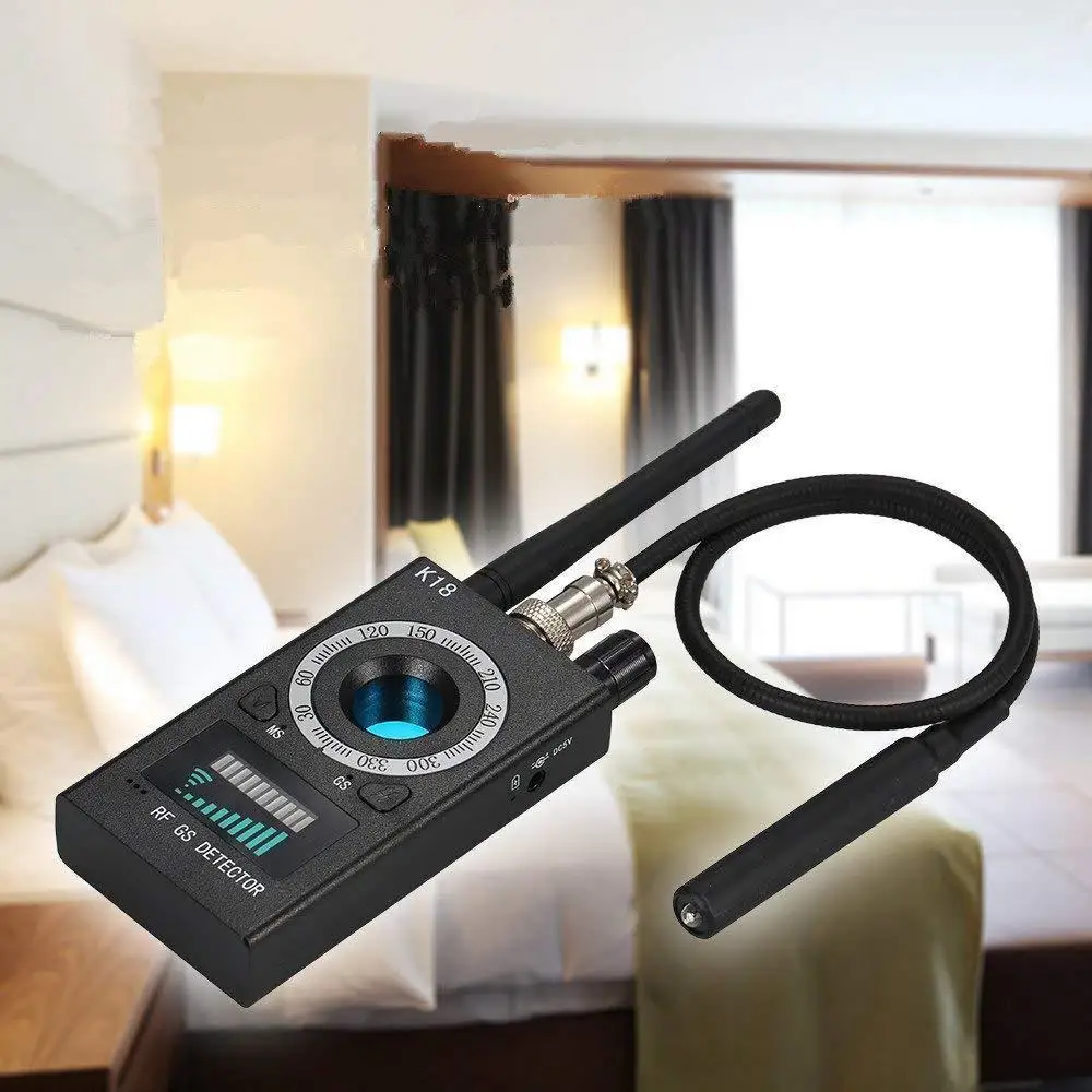 K18 Anti Spy Wiretap Bugs Mini Hidden Camera GPS GSM Lens RF Tracker Sound Signal Gizli Kamera Things Detector | Безопасность и
