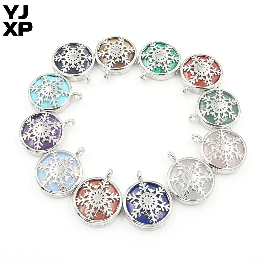 YJXP бриллиантовые подвески для ожерелья с рисунком снежинки полый чехол