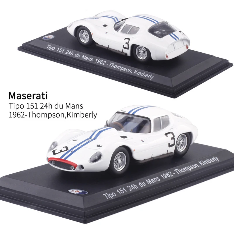 

1:43 Maserati Tipo 151 24h du Mans 1962 Металлический Игрушечный Автомобиль из сплава литье под давлением и игрушечный автомобиль Коллекционная модель авто...