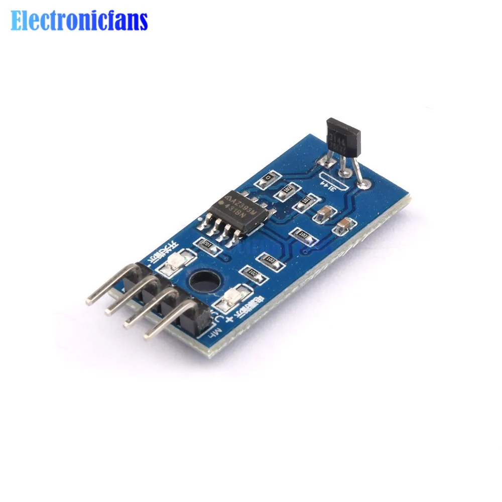 Магнитный модуль датчика Холла 4pin для Arduino Smart Car | Электронные компоненты и