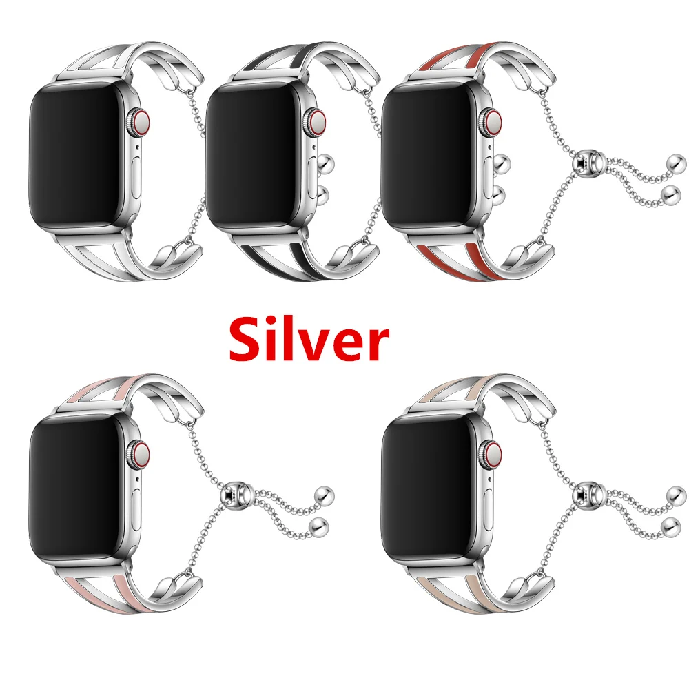 Женский ремешок для Apple watch band 38 мм 42 мм iWatch 4 band 44 мм 40 мм браслет из нержавеющей стали Apple watch 4 3 2 1 38/40 ремешок для часов