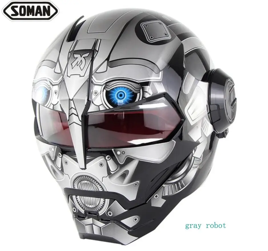 Мотоцикл Ironman робот стиль безопасности мотоцикла Casco мотокросса Capacete Monster Casque DOT