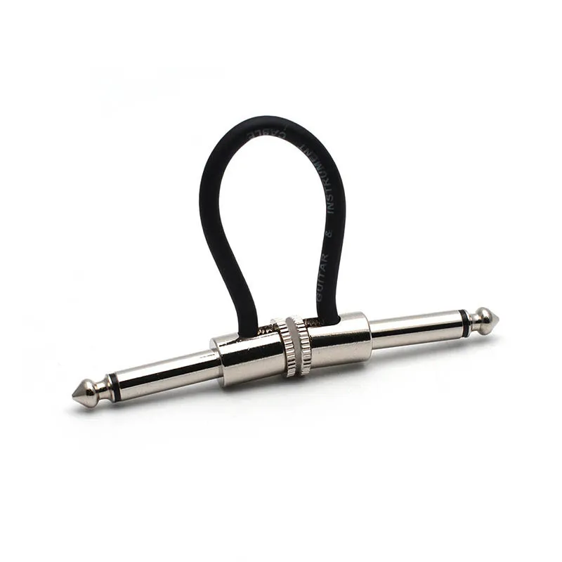 

10Ft Guitar Solderless Pedalboard Cable Kit Angle o 6.35 Plugs for Guitar Effects Pedals