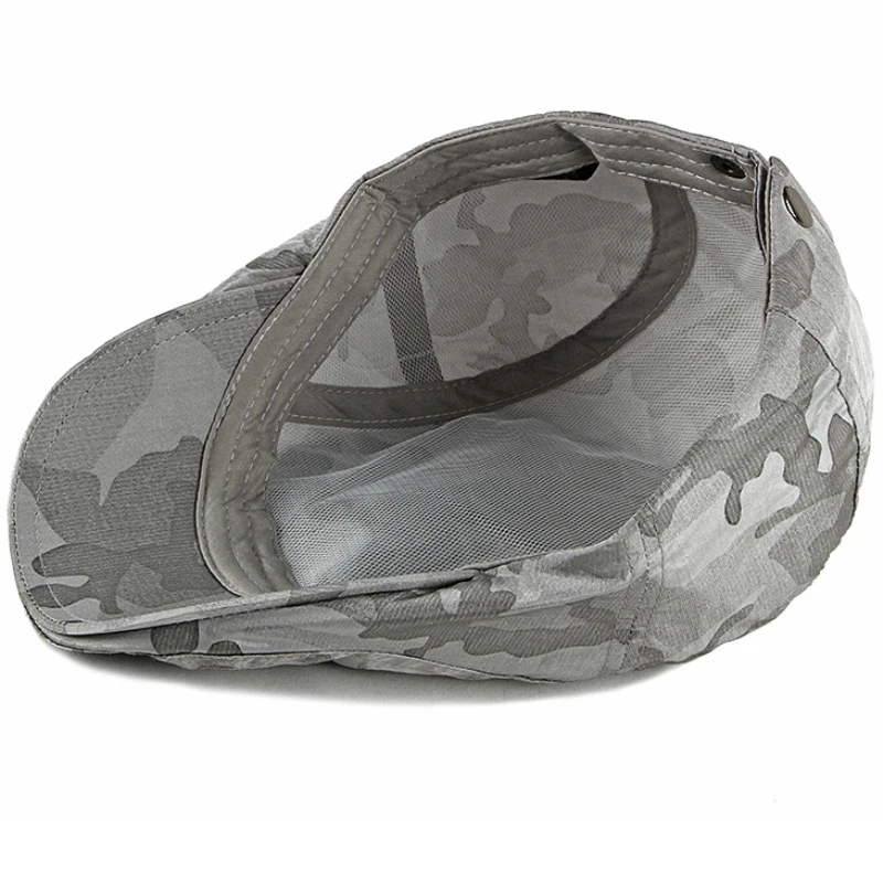 MZ2473 Berets Summer Cap Hat Men Women Beret Cap Vintage Camouflage Adjustable Beret Hat Male Female Retro Ivy Newsboy Flat Cap