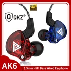 Оригинал QKZ AK6 медный драйвер HiFi проводные наушники спортивные беговые наушники бас стерео гарнитура музыкальные наушники 3,5 мм fone de ouvido