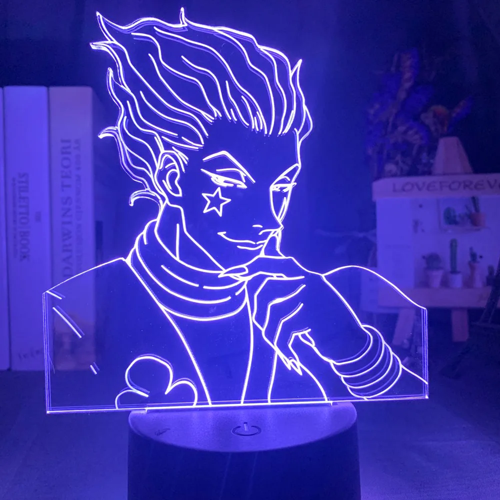 

Лампа Goku, фигурка детской спальни, Декор, ночсветильник, крутой подарок для детей на день рождения, аниме гаджет, светодиодный ночсветильник, 3d иллюзия