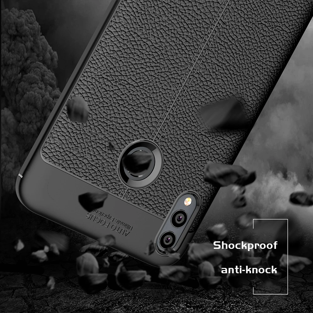 

UFlaxe Soft Shockproof Case for Honor 8X Max 8C 8S 8 Pro 7A 6X Litchi Texture Ultra-thin Cover Honor Play LZ