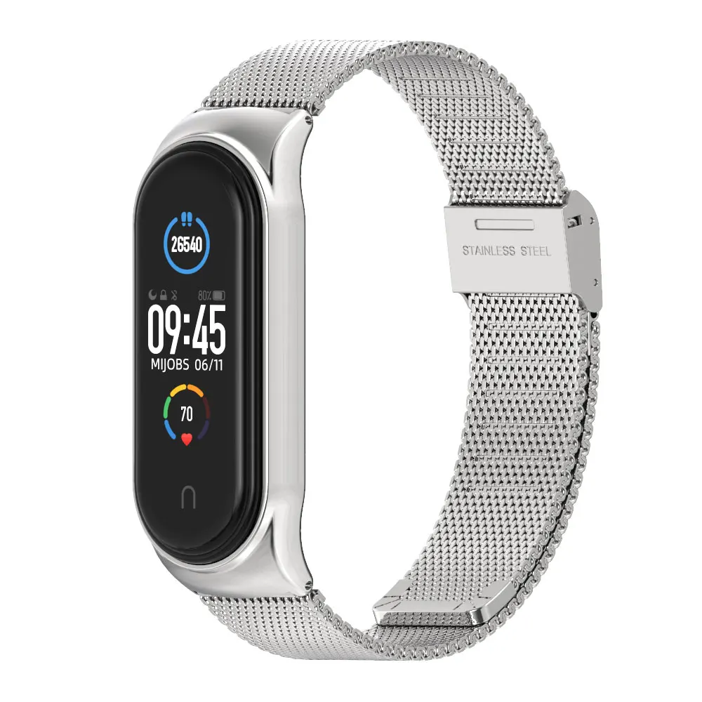 Ремешок для Mi Band 5 4 3 из искусственной кожи Correas Xiaomi Xiomi Pulseira Miband браслет умные